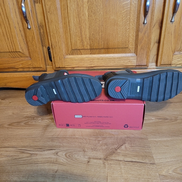 Hunter Womens Size 6 Original Chelsea Rain Boots Dark Olive Green - Picture 8 of 13